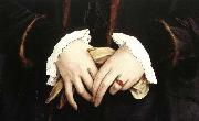 HOLBEIN, Hans the Younger Christina of Denmark painting